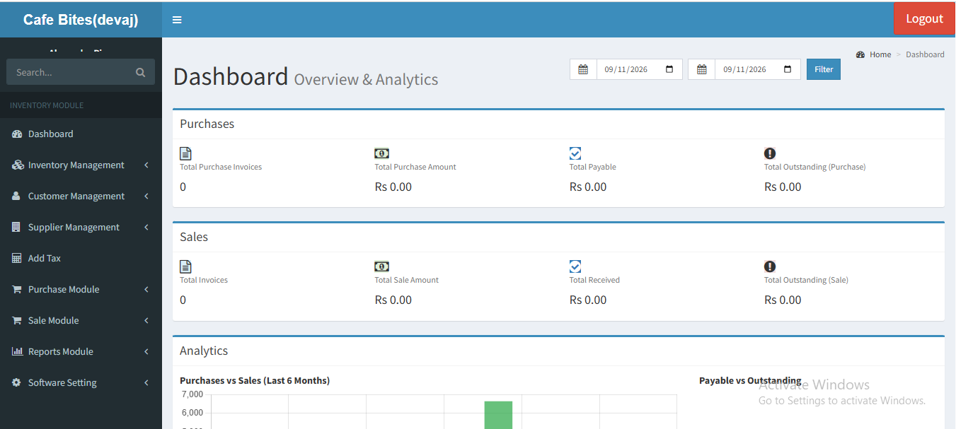 Inventory & Sales Management System